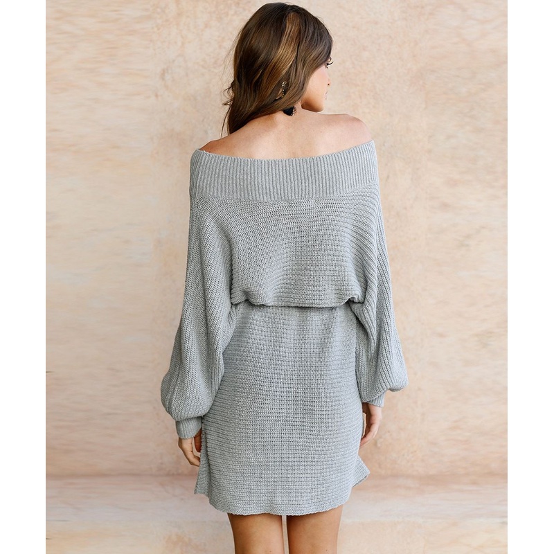 Women Autumn Winter Long Sleeve Knitted Sweater Ladies Keep Warm Knitting High Collar Slim Fit Bottoming Mini Knitting Dress – Decor and Fashion price