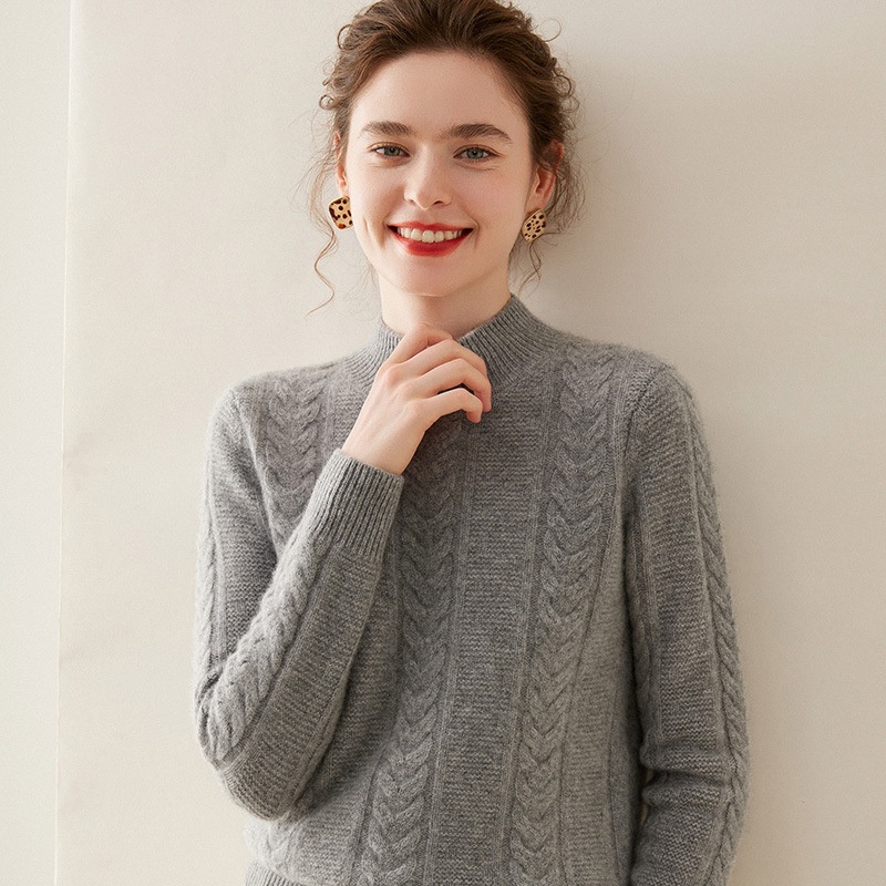 Womens Cashmere Autumn and Winter Loose Casual Fashion Knitted Twisted Jumper – Everyday Clothing and Lady Garments price