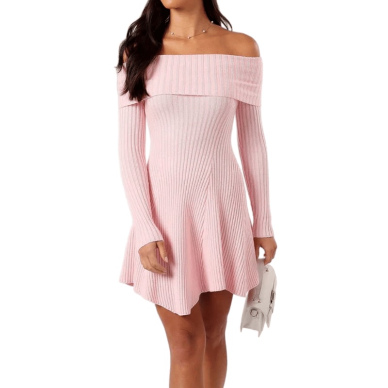 Cozy Fashion Pink Sweater Dress for Every Seasons Style – Women Sweater Dress and Chic Women Sweater Dress price
