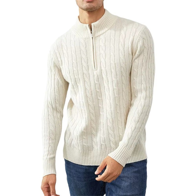Custom Logo Color OEM Fashion Merino Wool Blend Knitted Half-Zip Sweater for Men High Quality Mens Turtleneck Sweater – Custom Sweater and Half Zip Sweater price|<span><span><span><span><span><span><span><span><span><span><span><span><span><span><span>