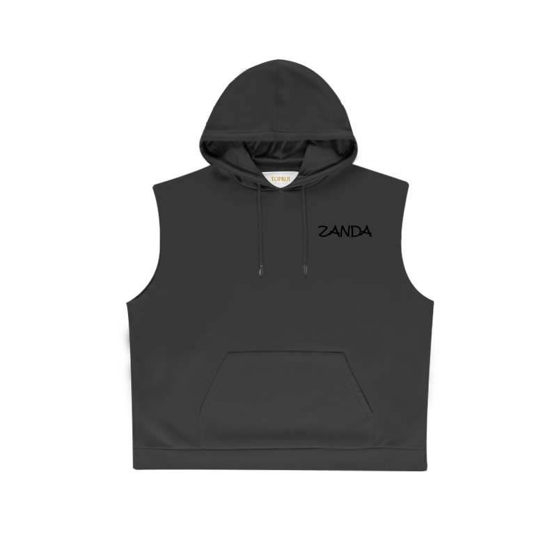 Hot Selling New Design Hooded Sleeveless Hoodie with Drawstring – Hooded Hoodie and Hoodie with Drawstring 100% Cotton price