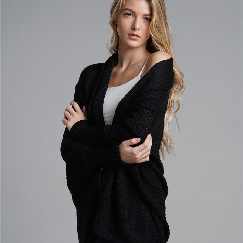 Ladies Fashion Long Sleeve Loose Large Size Knitwear Cardigan Sweater – Loose Sweater and Knitwear Cardigan price