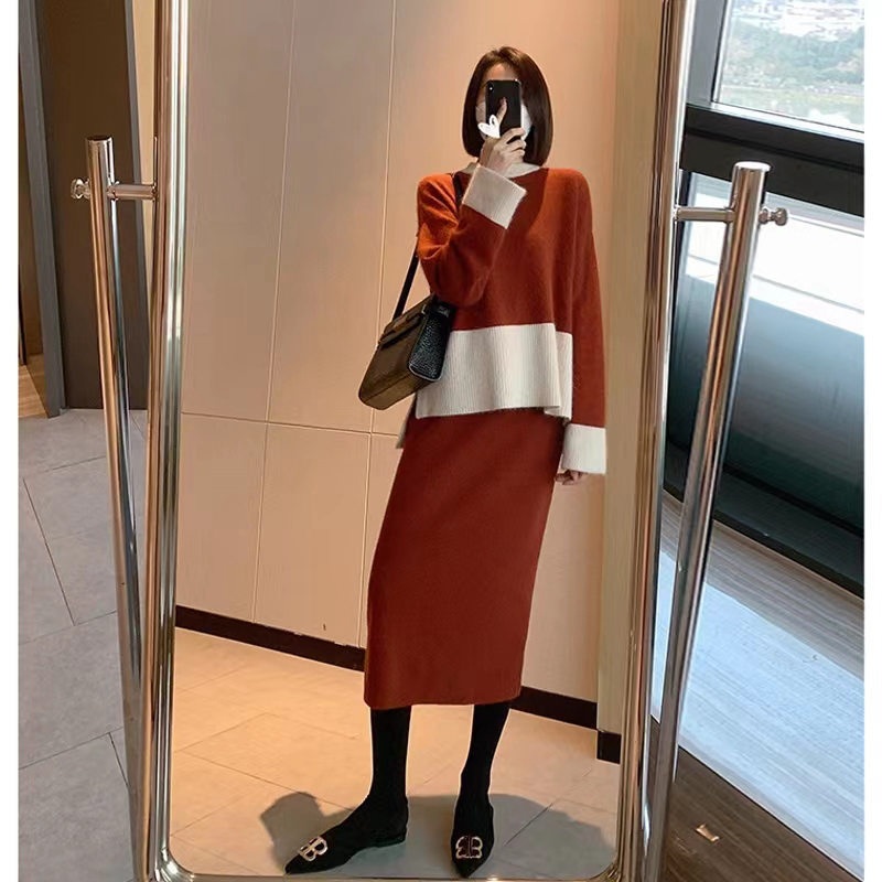 Nnr Sweater with Dress Set Kint Pullover for Girl Women Lady – Sweater and Women Sweater price