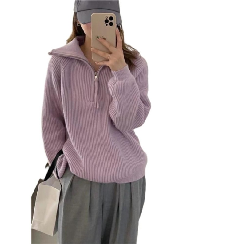 Wholesale Manufacturer Womens Stylish Oversize Chunky Knit Winter Warm Pullover Sweater – Sweater and Knitted Sweater price