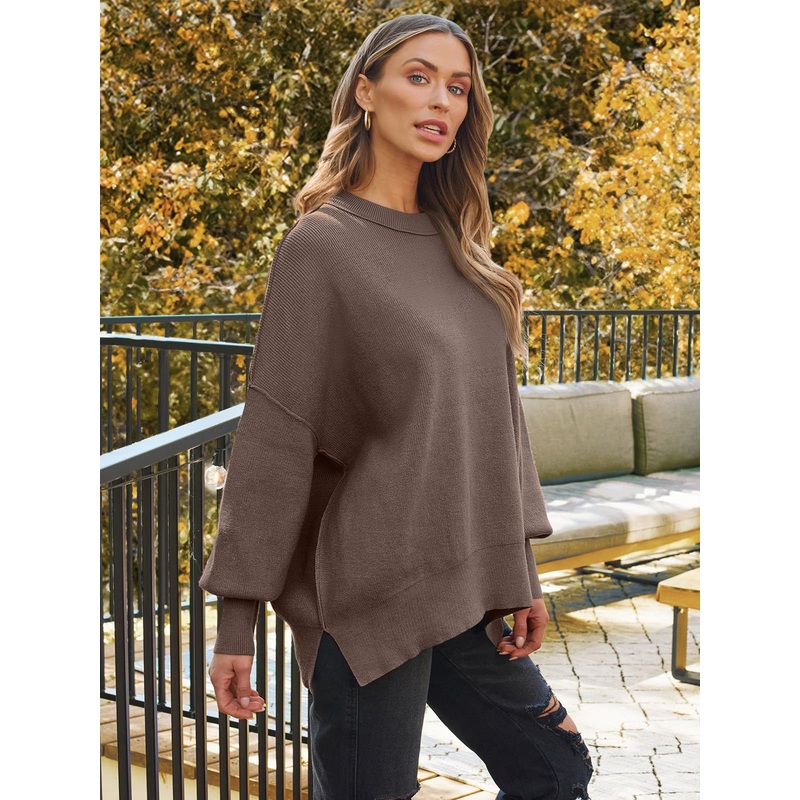Womens Plus Size Women Breathable O-Neck Batwing Sleeve Loose Oversized Sweater – Sweater and Womens Sweaters price