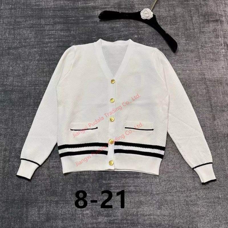 Classic Sytle Comfortable Women Clothing Spring Autumn High Quality Wholesale V-Neck Cardigan Ladys Wool Sweater – Sweater and 1: 1 Sweater price