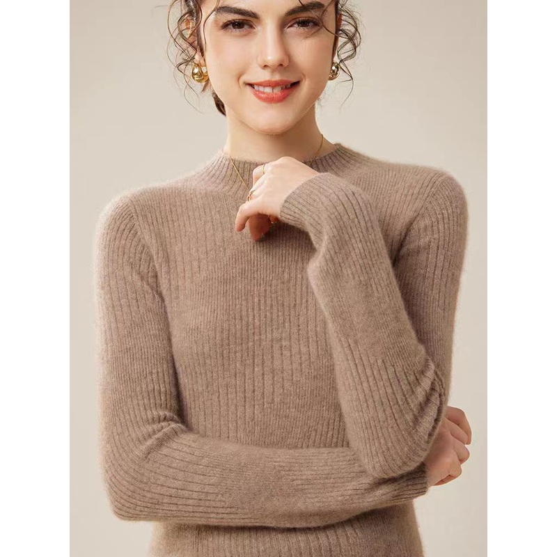 Custom Knitwear Solid Color Turtleneck Neck Pullover Women Sweater – Women Sweater and Turtleneck Women Sweater price