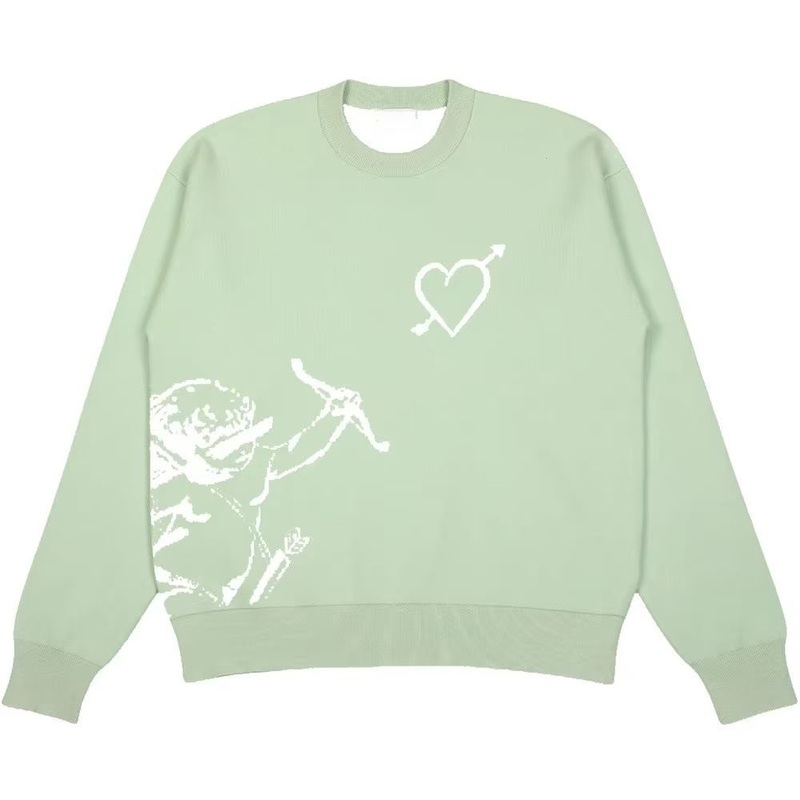 Custom Logo Men Sweater Jacquard Pattern Jumper Design Winter Pullover Casual Crew Neck Knitwear Custom Knitted Sweater for Men – Knitted Sweater and Sweater Men price|Shanghai, China