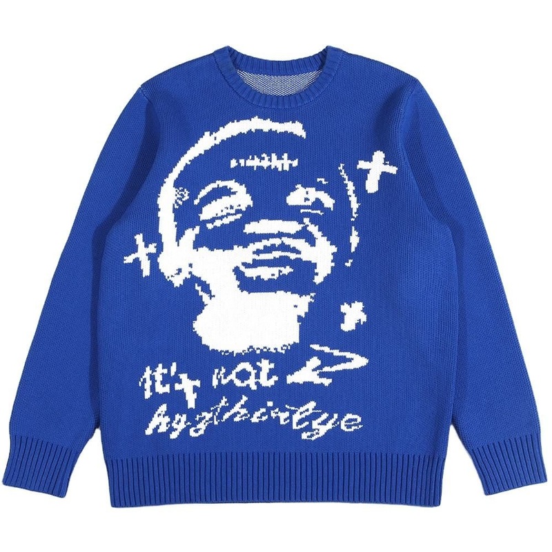 Customized Logo Mens Jacquard Pattern Knitwear Pullover Knit Top Winter Crew Neck Jumper Cotton Casual Knitted Sweaters – Sweater and Mens Sweater price