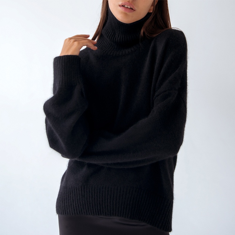 Ladies&rsquor; Loose Fit High Neck Sweater, Loose Fit Long Sleeve Knit for Fall, Women&rsquor; S Oversized Long Sleeve Pullover – Loose Fit Pullover and High Neck Pullover price