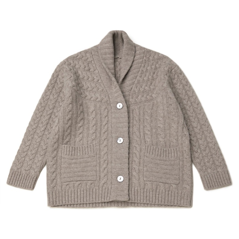 Luxurious Womens 100% Cashmere Cable Knit Cardigan with Buttons – Cashmere Sweater and Luxurious Cardigan price