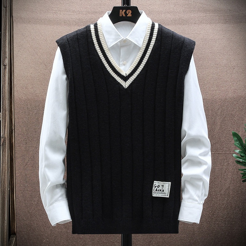 Nnr Office Style Fashion V Neck Vest Man Sweater Autumn Winter Wear – Men Sweater and Sweater price