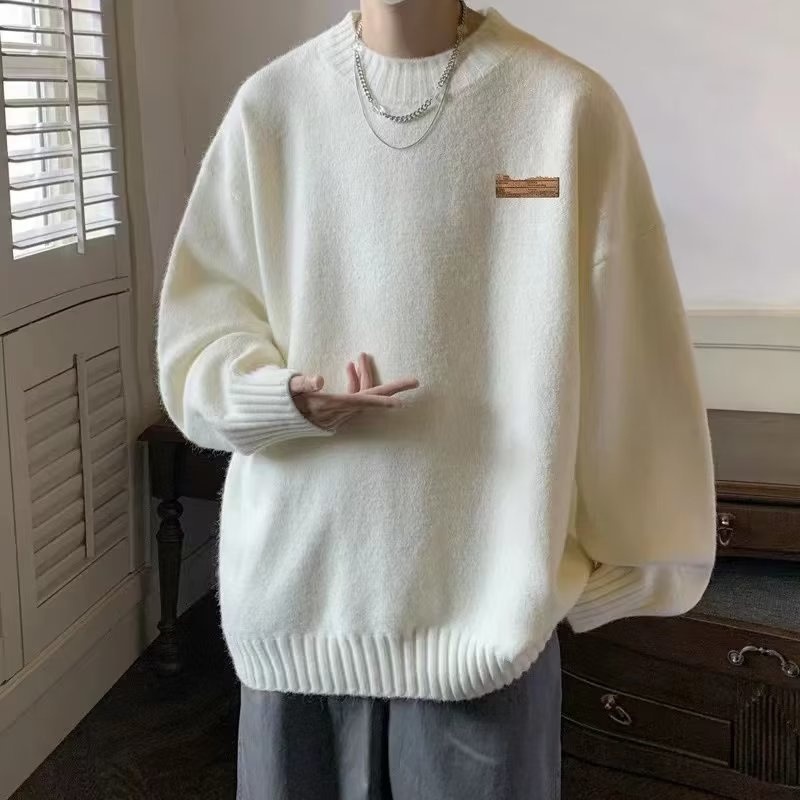 Wholesale Spring Autumn Loose Sweaters Retro Style Outerwear Knitted Knitwear for Men – Mens Knitted Sweaters and Knitwear Men price