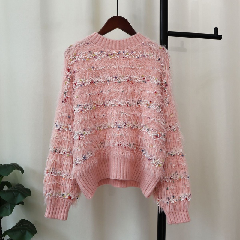 Womens Imitation Mink Knitted Sweater Top – Sweater and Long Sleeve Sweater price