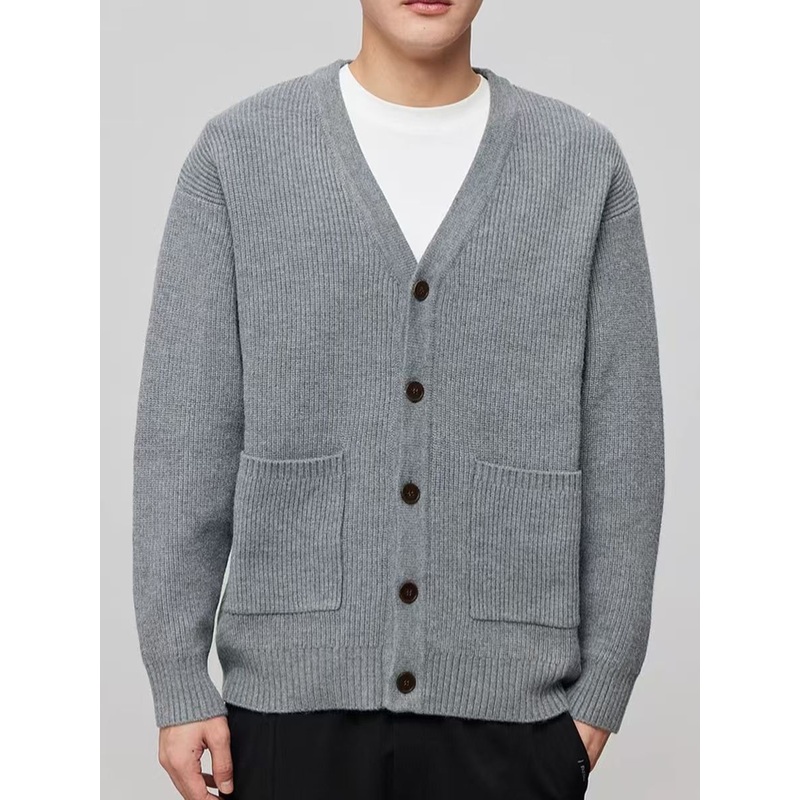 Custom Mens Button up Hooded Coat Cardigans Man V Neck Side Pockets Cardigan Coats – Mens Button up Cardigans and Mens Coat Cardigans price