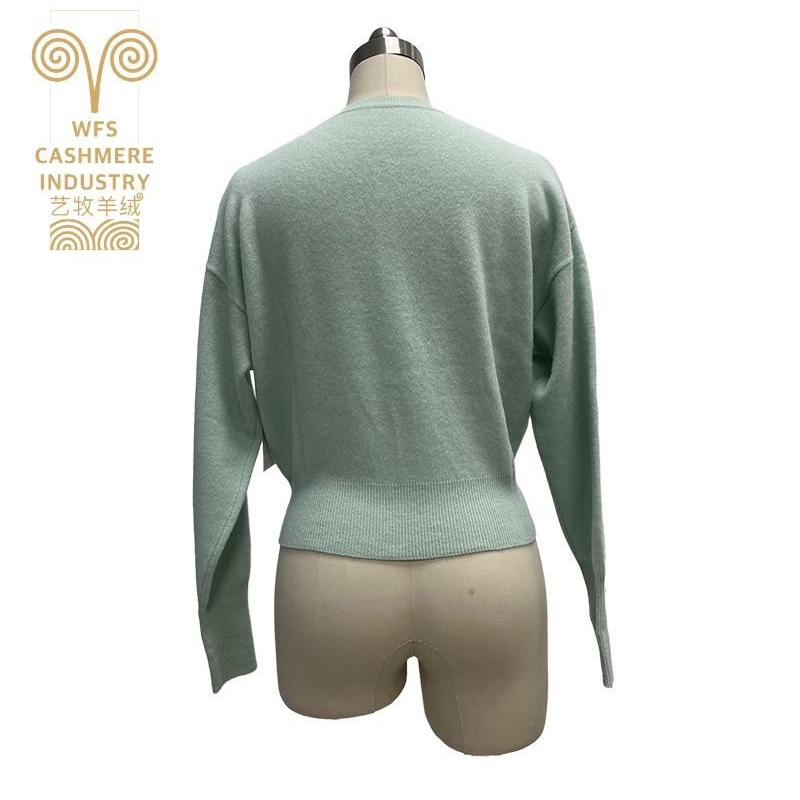 Knitted Jumper Warm Cozy Sweater V Neck Side Slit Solid Designer Drop Shoulder Loose Pullovers Knit Women Sweaters – Cardigan and Knitted Cardigan price