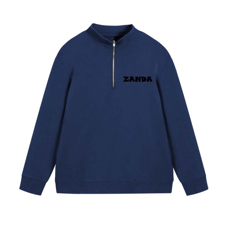 OEM Wholesale Custom Brand Embroidery Logo Loose Zip up Long Sleeve Hoodie for Men – Zip up Hoodie and Long Sleeve Hoodie price