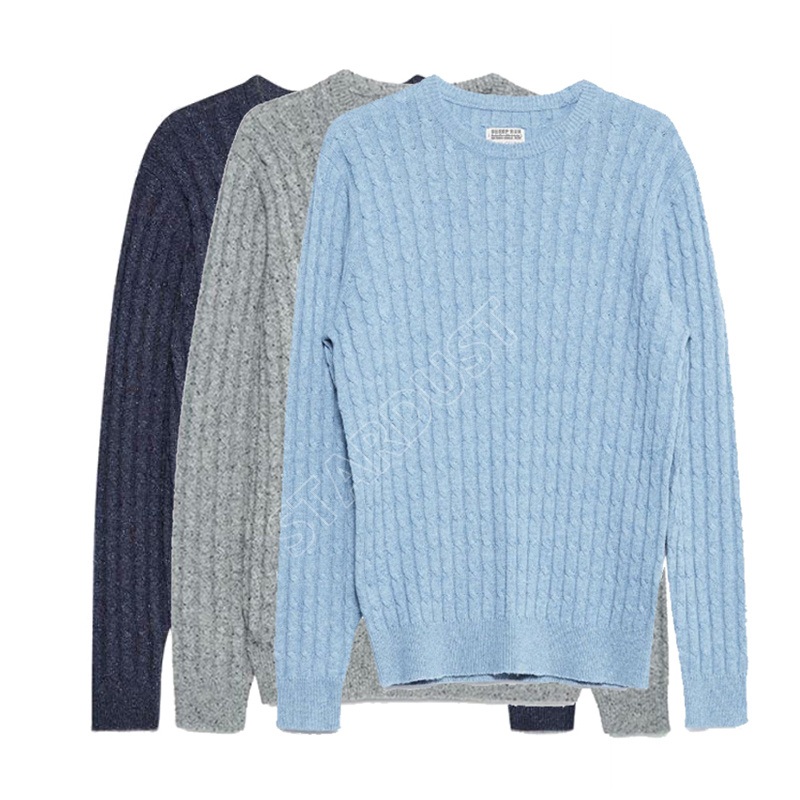 Solid Color Merino Mens Sweatshirt 100% Australian Merino Wool Knitted Crew Neck Jumper Sweater – Merino Sweater and Merino Wool Sweater price|XS-5XL