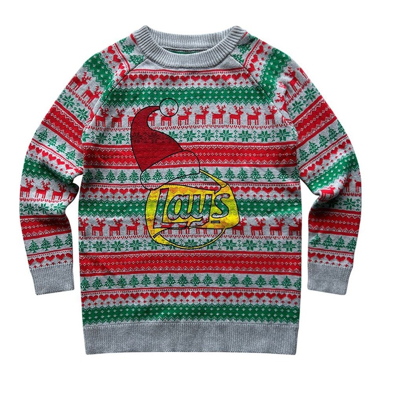Wholesale Custom Christmas Graphic Motif Screen Printed Knit Acrylic Pullover Sweater – Custom Christmas Sweater and Printed Knit Sweater price