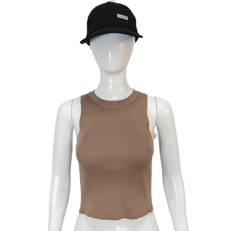 Wholesale OEM ODM Lady Fashion Summer Casual Brown Girls Workout Women Tank Tops – Women Tank Tops and Workout Vest price|Fabric