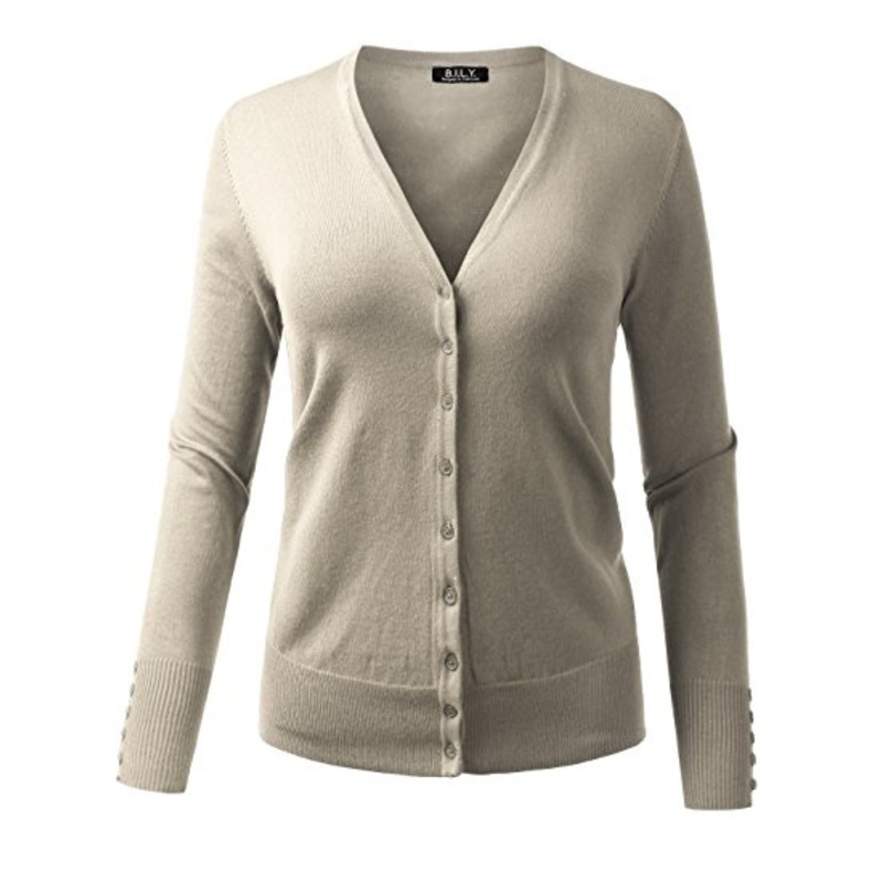 Womens Button Front Long Sleeve V Neck Cardigan Sweater – Cardigan Sweater and V Neck Sweater price|<span style="color:|222222;"><span><strong><span><span>European size , American size, Africa size  S. M. L. XL. XXL