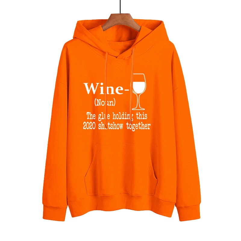 Womens Letter Print Style Sweatshirt Plain Fleece Cotton Jacket Neck Sweater – Sweater and Hoody Wear price