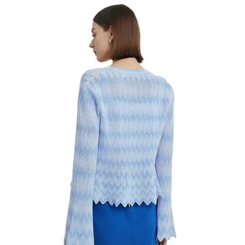 Womens Summer 2025 Blue Cardigan Coat, Fashionable Sweater Style – Fashionable Coat and Summer Coat price