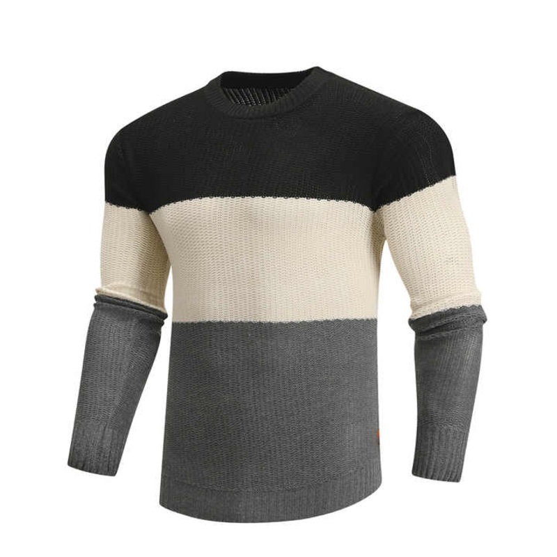 2024 Custom Logo OEM & ODM Winter Knitted Sweater Pullover Mens Sweaters Knitted Fashion Men Clothes Knit Sweater Men – Pure Cotton Sweater and Knitting Shirt Pullover Mens Sweater price