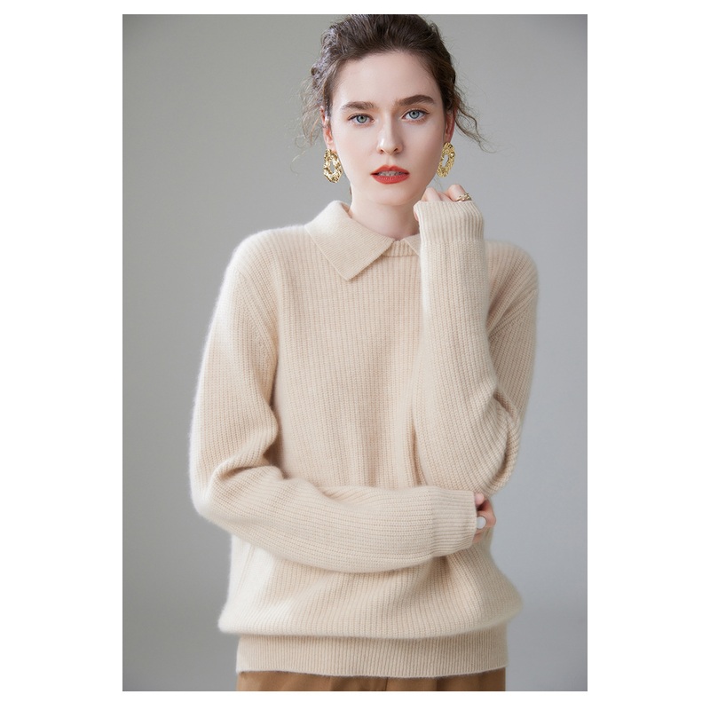 Cashmere New Loose Versatile Casual Fashion Comfortable Thick Knit Sweater for Lady – Everyday Clothing and Ladys Garments price