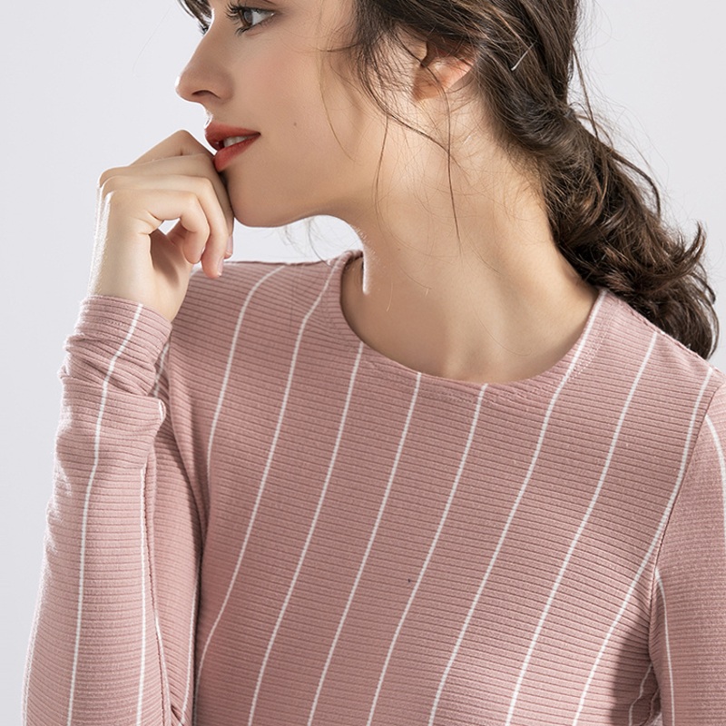 Elegant Womens Striped Pullover – Durable Yarn Dyed Sweater Anti Pilling – Elegant Sweater and Striped Pullover Sweater price