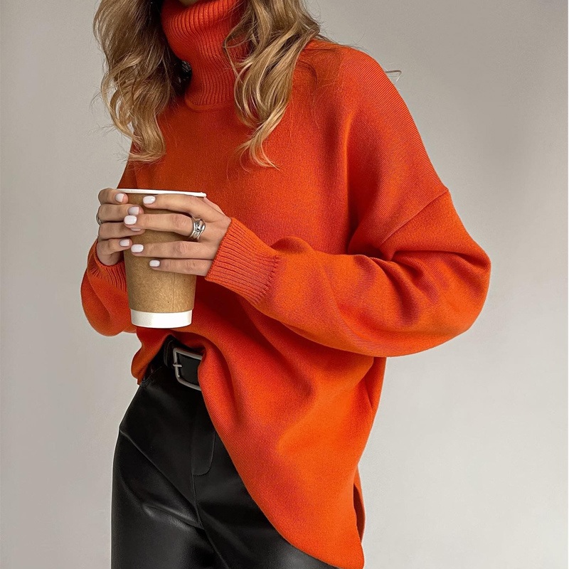 Stylish Ladies Loose Fit High Neck Sweater for Comfort, Cozy Loose Fit High Neck Sweater for Fashionable Women, No MOQ – Stylish Ladies Sweater and Cozy Loose Fit Sweater price