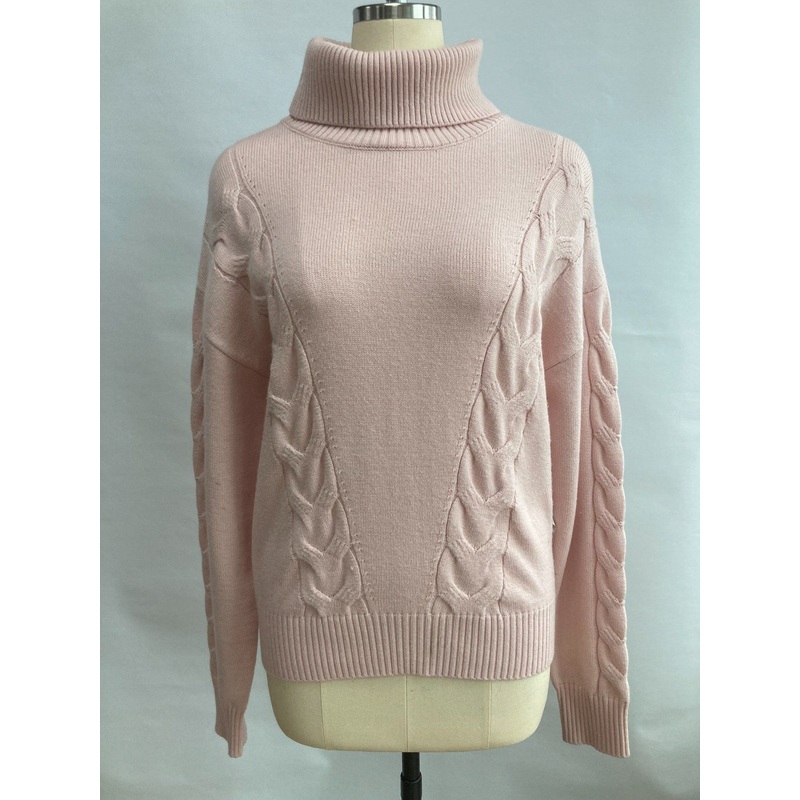 Women Fashion Knitted Sweater Ladies Large Size Turtleneck Twist Knitting Pullover – Lady Clothes and Ladies Sweater price