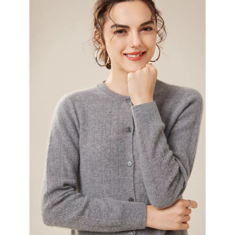 Women S Knitted Cashmere Sweaters Cardigan Kosher Neck Shape with Buttons – Women Cable Cardigan Sweater and Crew Neck Cardigan Sweater price