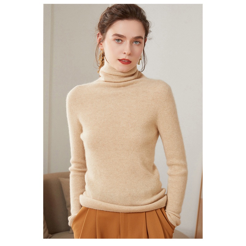 Womens Autumn and Winter Cashmere Soft Stripe Slim Knit Sweater – Everyday Clothing and Ladys Garments price