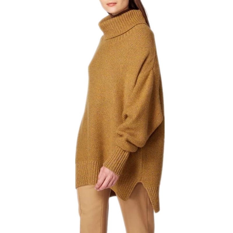 Womens Turtleneck Pullover Loose Knitted Sweater – Turtleneck Sweater and Womens Oversized Sweater price