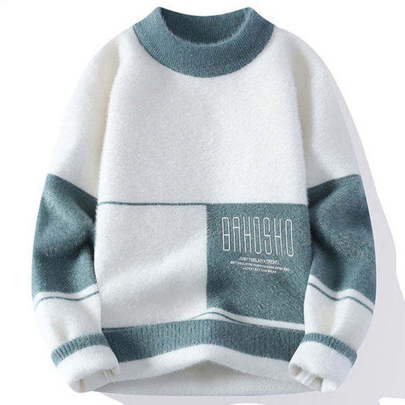 Cozy Autumn and Winter Mens Crew Neck Knitted Sweater – Sweater and Sweater with a Collar price