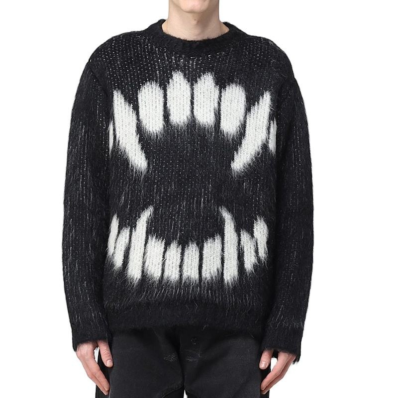 Custom Logo OEM & ODM Men Mohair Sweater Fuzzy Jacquard Pattern Knitwear Winter Pullover Jumper Mohair Knitted Sweater Men – Pullover Sweater and Cardigan Sweater price|<span style="font-size:16px;"><span style="color:|222222;"><span style="border:0px;pad