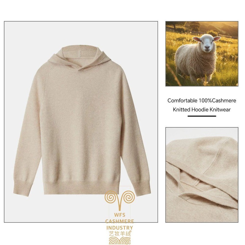 Custom Men Cashmere Plain Pullover Hoodies Sweater for Women Top – Hoodie and Knitted Hoodie price