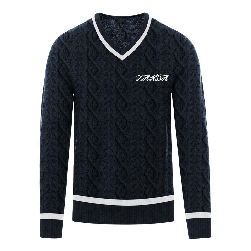 Custom V Neck Round Crewneck Loose Knitted Pullover Sweater for Men – Mens Pullover Sweater and Vneck Pulloversweater price