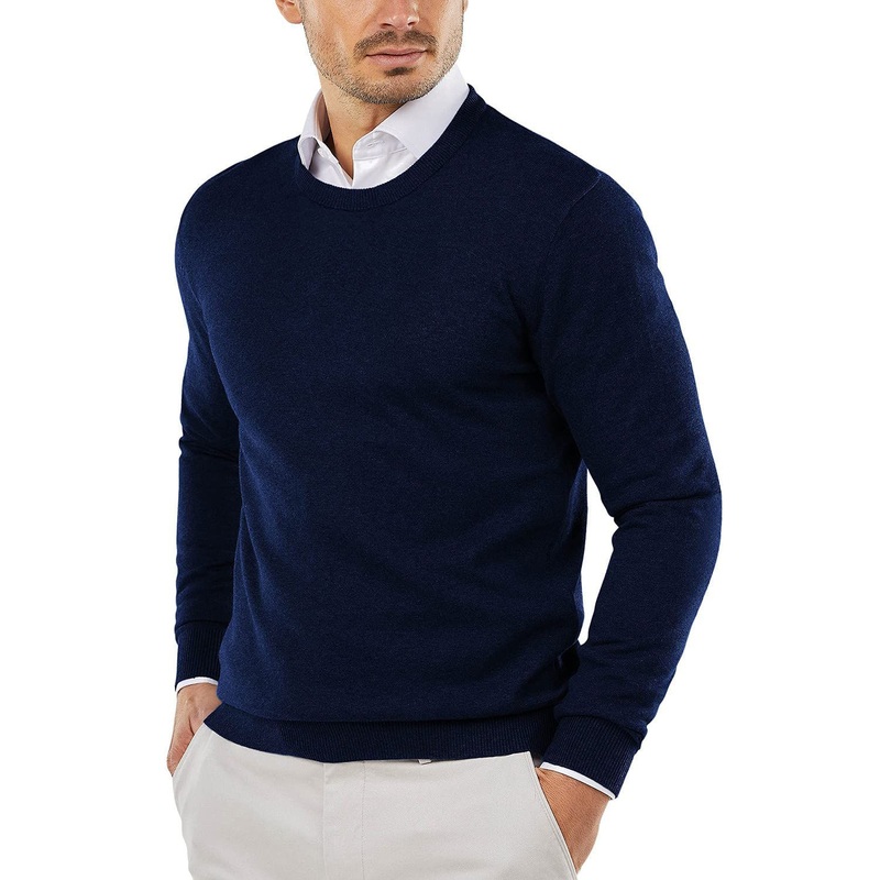 Customized Mens Crew Neck Sweater Slim Fit Lightweight Sweatshirts Knitted Pullover for Casual or Dressy Wear – Sweater and Mens Sweater price