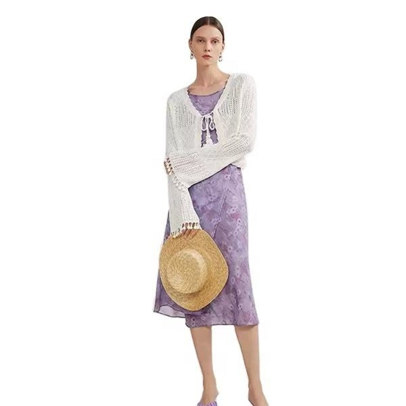 French Style Spring Knitted Cardigan with Air-Conditioning Features – Knitted Cardigan Coat and Knitted Cardigan Top price
