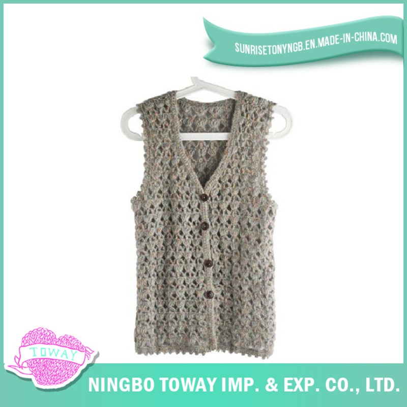 Hand Fashion Weaving Tops Ladies Crochet Knitting Vest-08 – Knitting Vest and Fashion price