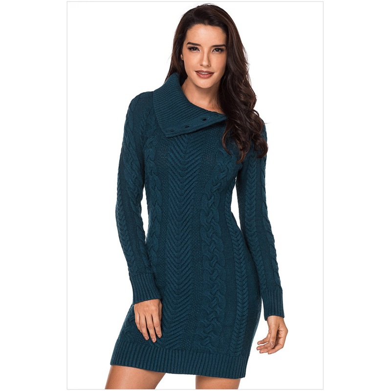 Lady Fashion Knitted Clothes Knitdress Sweater Dress – Sweater Dress and Lady Sweater Dress price|<span style="color:|222222;"><span><strong><span><span>MOQ
