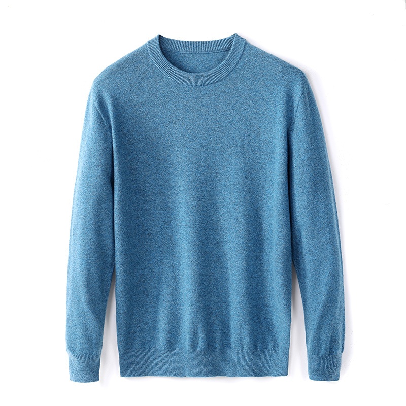 Mens 100% Cashmere Sweater – Solid Color Round Neck Luxury Winter Knitwear – Mens Cashmere Sweater and 100% Cashmere Pullover price|Shanghai, China