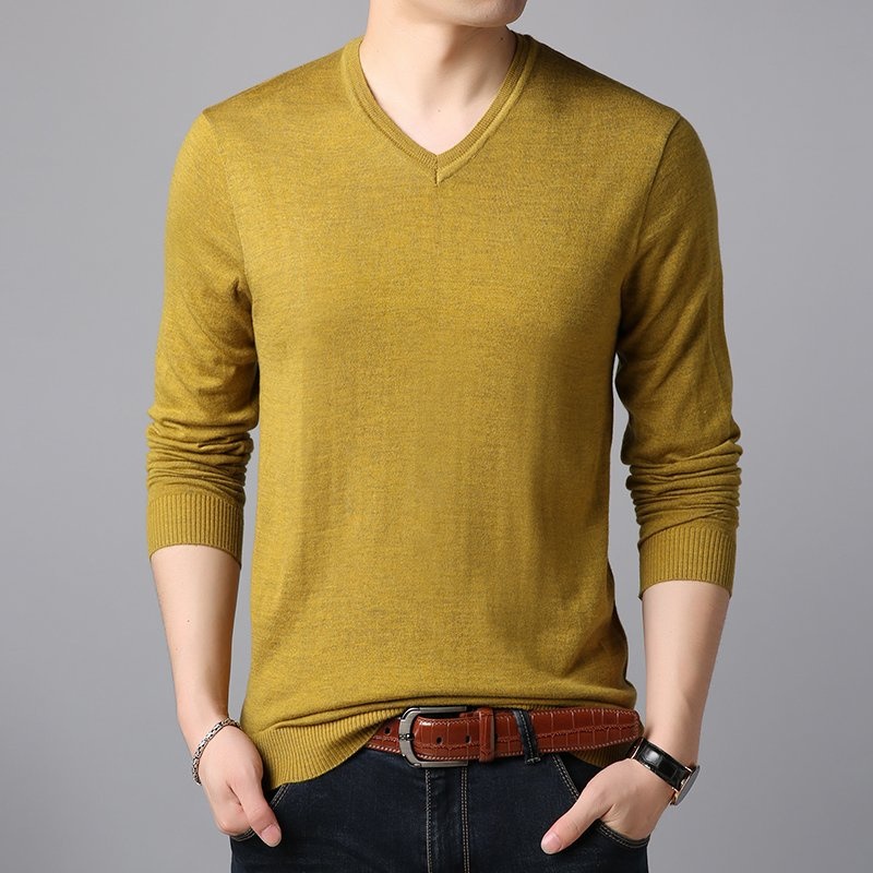 Mens V Neck Jumper Classic Knitted Sweater Soft Touch Knitwear Lightweight Pullover – Knitwear Pullover and Sweater price|Shanghai, China