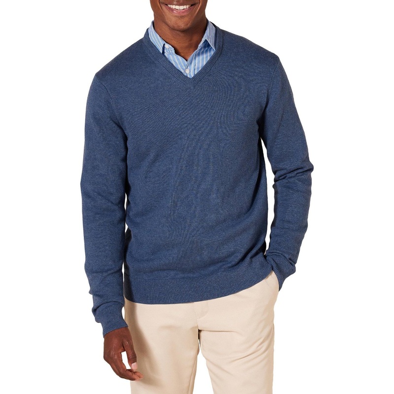 OEM Clothing Factory Customized Mens V-Neck Sweaters with Embroidery Logo – Sweater and Mens Sweater price