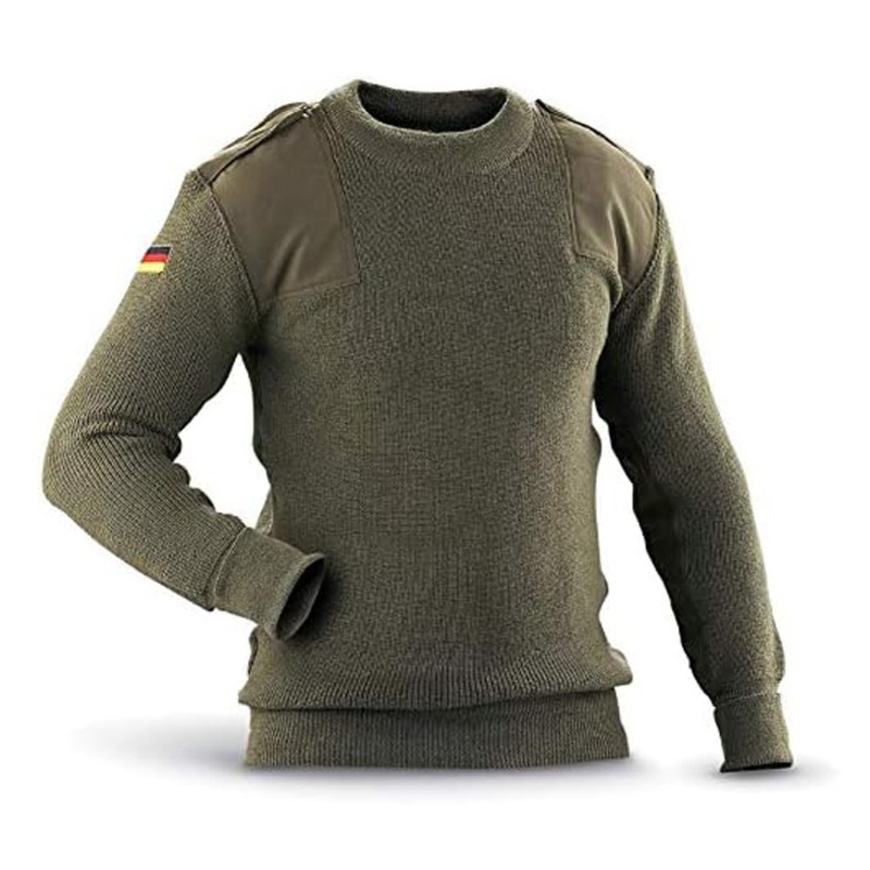 Tactical Custom Wool Sweater Olive Green Winter Pullover Sweater for Men – Tactical Sweater and Pullover price