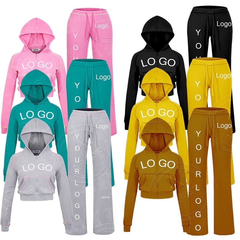 Women Waffle Knit Outfits Tracksuits Jogger 2 Pieces Set Cotton Hoodie Sweatpants Sweatsuits Women Lounge Set – Women Lounge Set and Cotton Lounge Set price