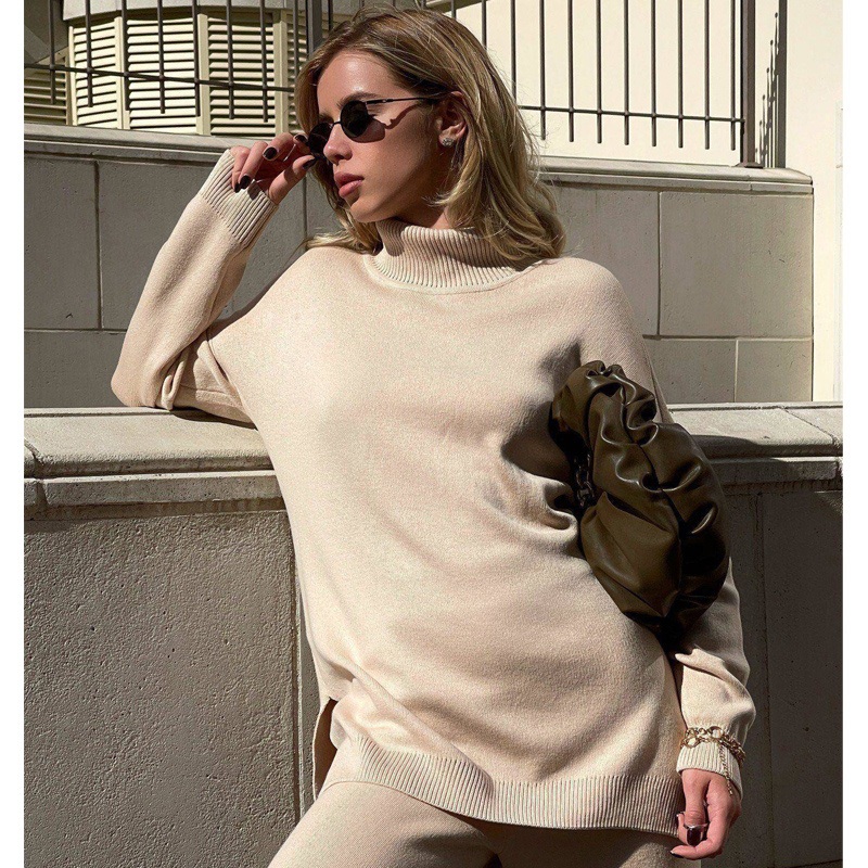 Womens Classic High Neck Ribbed Sweater in Vibrant Colors, Stylish Viscose High Neck Sweater for All Seasons, No MOQ – Classic High Neck Sweater and Vibrant Colors Sweater price