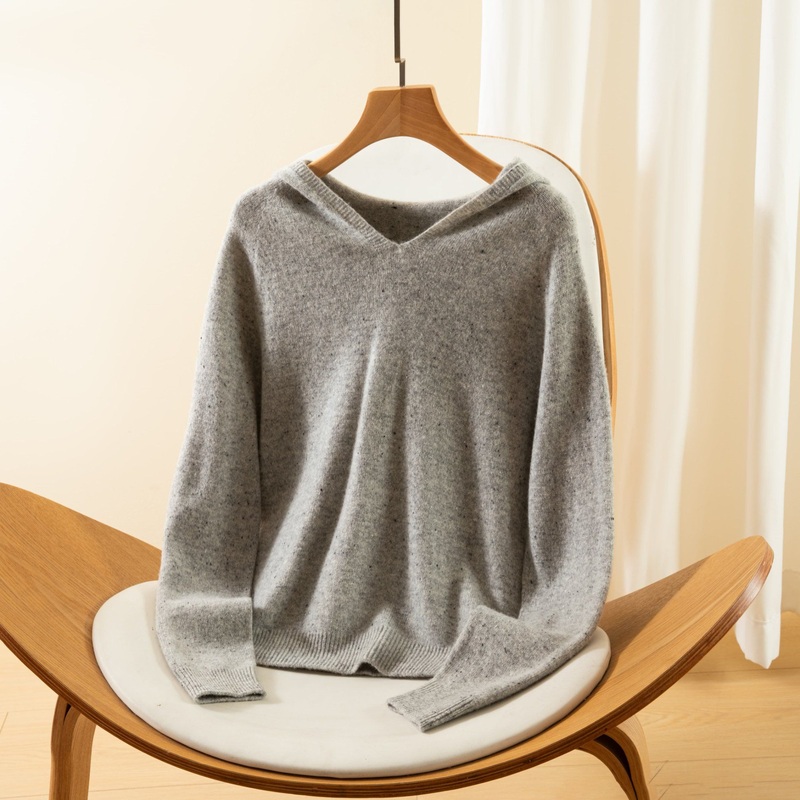 Womens Luxurious 100% Wool Hooded Chunky Pullover Sweater for Winter Clothing – Wool Sweater and Womens Sweater price